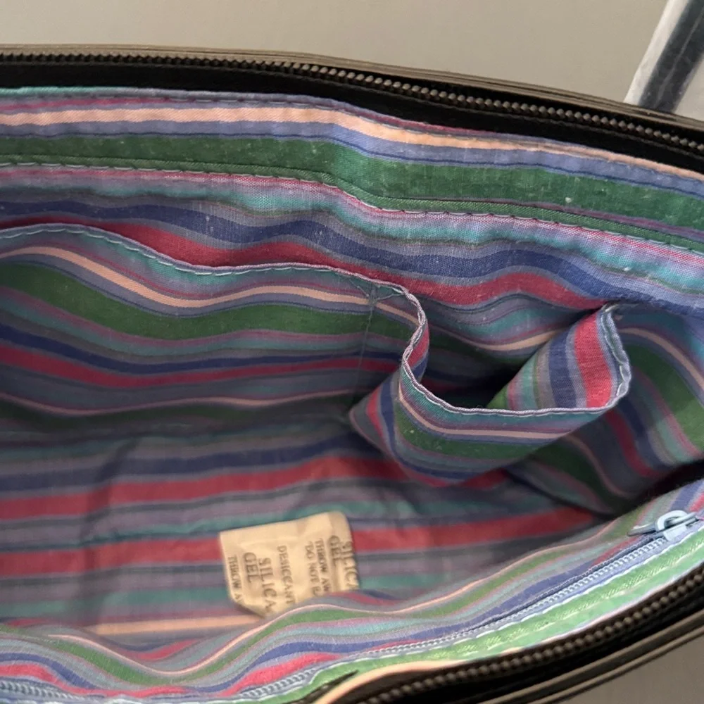 Kate Spade Blue, Navy & White Striped Shoulder Bag